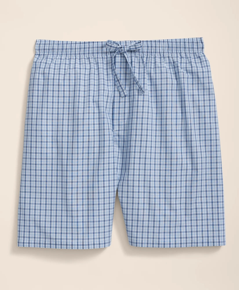 Cotton Broadcloth Gingham Short Pajamas