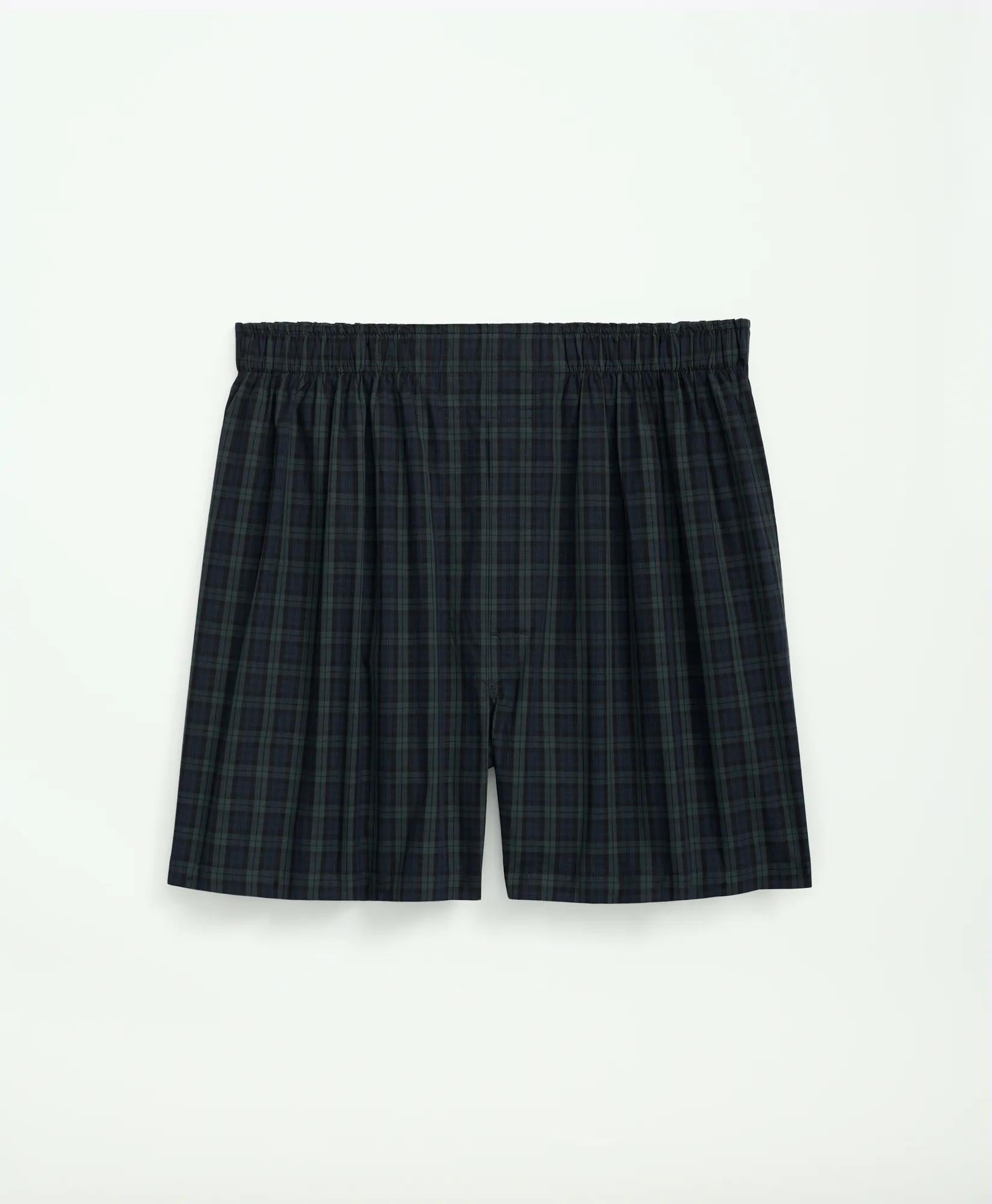 Cotton Poplin Black Watch Tartan Boxers