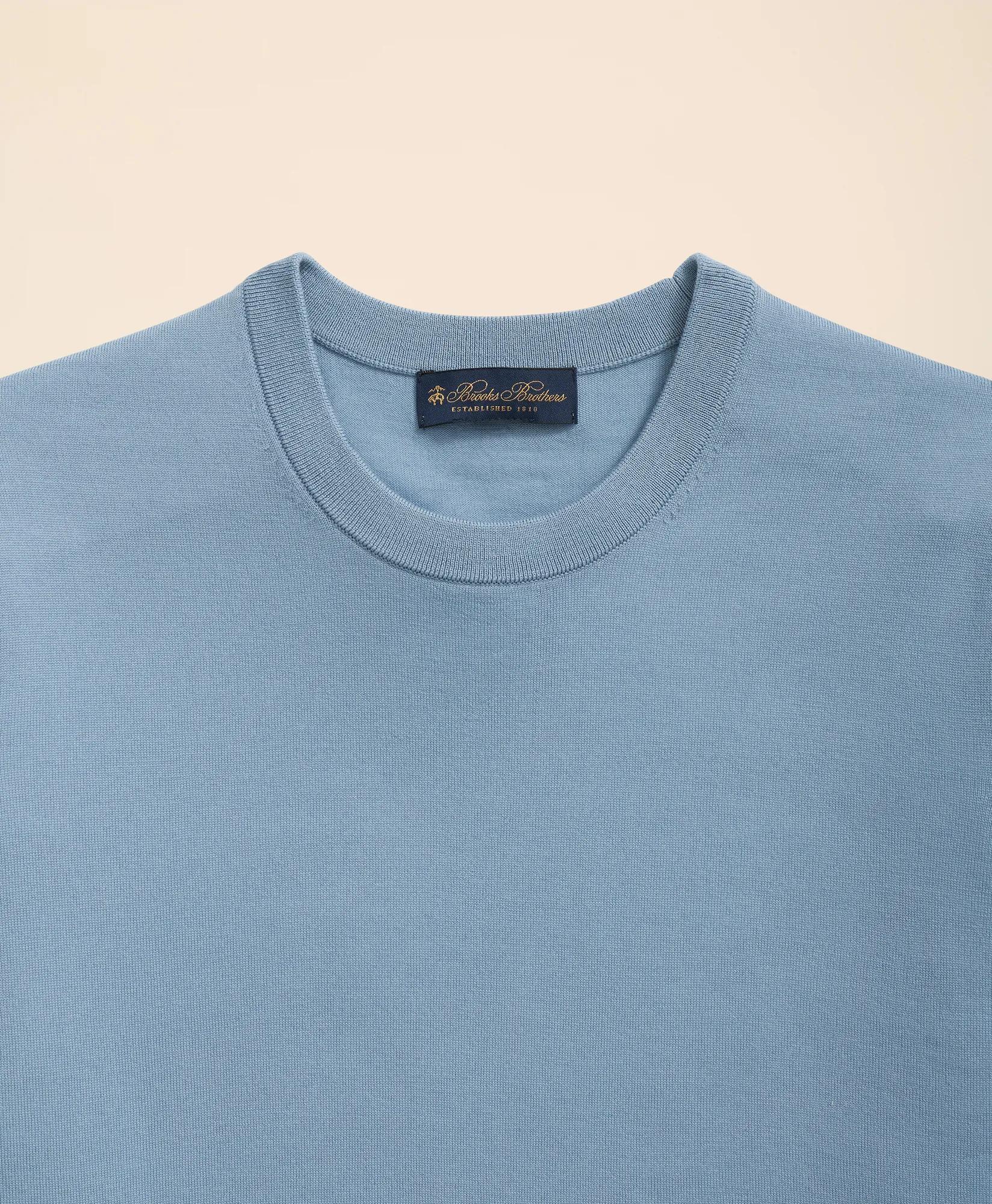 Lightweight Luxe All-Season Sweater Short Sleeve Crewneck