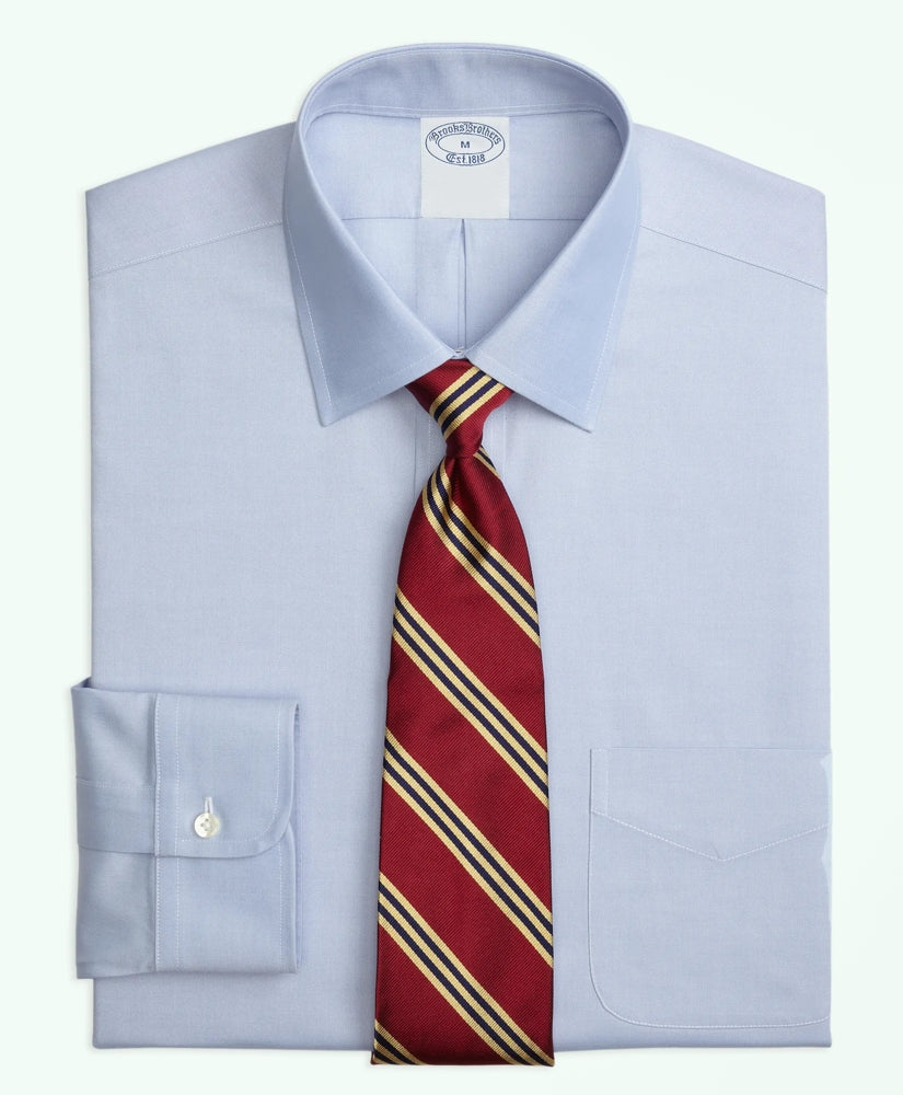 Non-Iron Pinpoint Spread Collar Big & Tall Stretch Dress Shirt