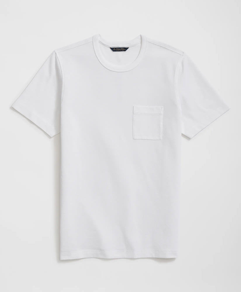 Pique T-Shirt in Garment-Washed Supima® Cotton