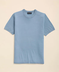 Lightweight Luxe All-Season Sweater Short Sleeve Crewneck