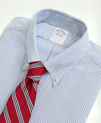 American-Made Oxford Cloth Button-Down Stripe Dress Shirt
