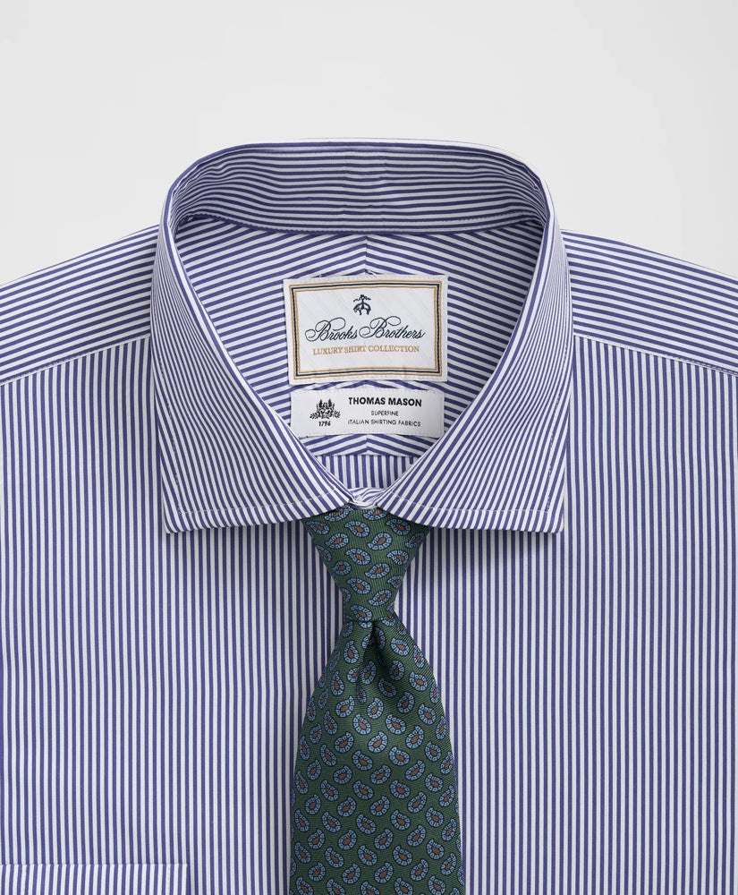 Striped Dress Shirt Brooks Brothers X Thomas Mason® Cotton English Collar