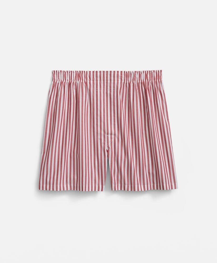 Cotton Broadcloth Butcher-Stripe Boxers