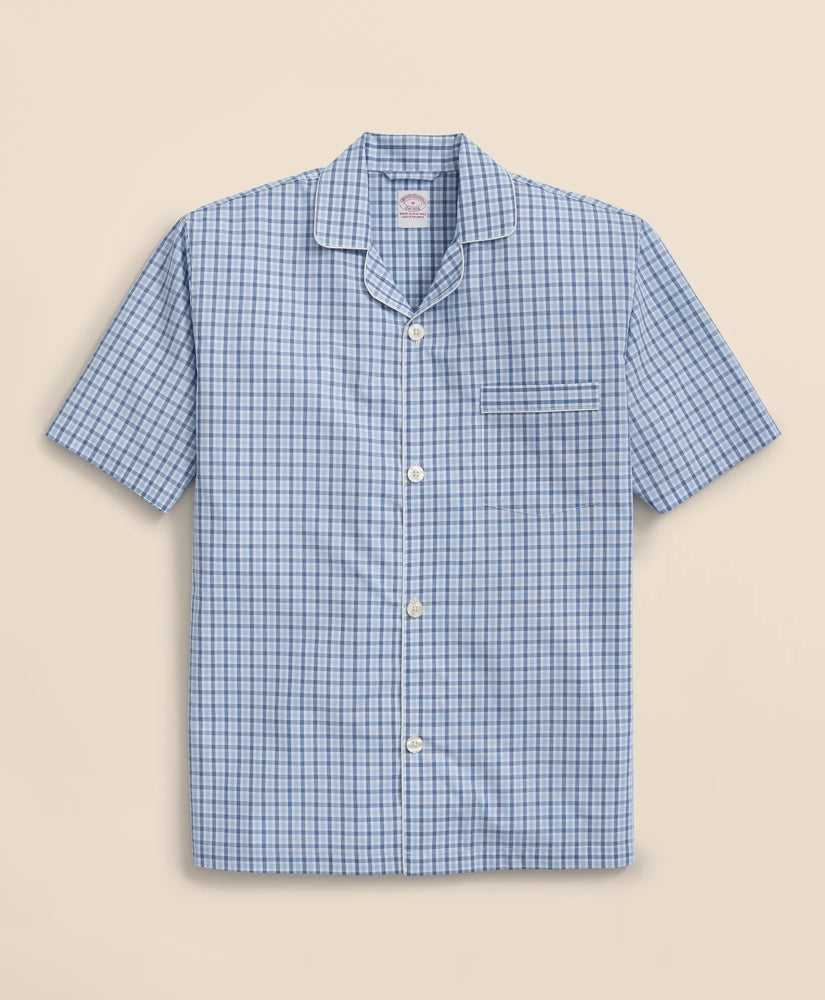 Cotton Broadcloth Gingham Short Pajamas