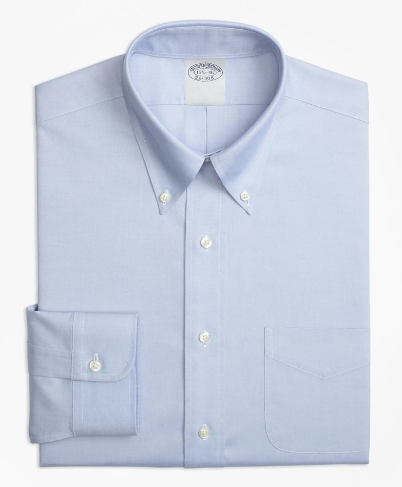 Non-Iron Pinpoint Button-Down Collar Big & Tall Stretch Dress Shirt