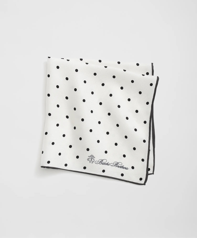 Small Dot Silk Pocket Square