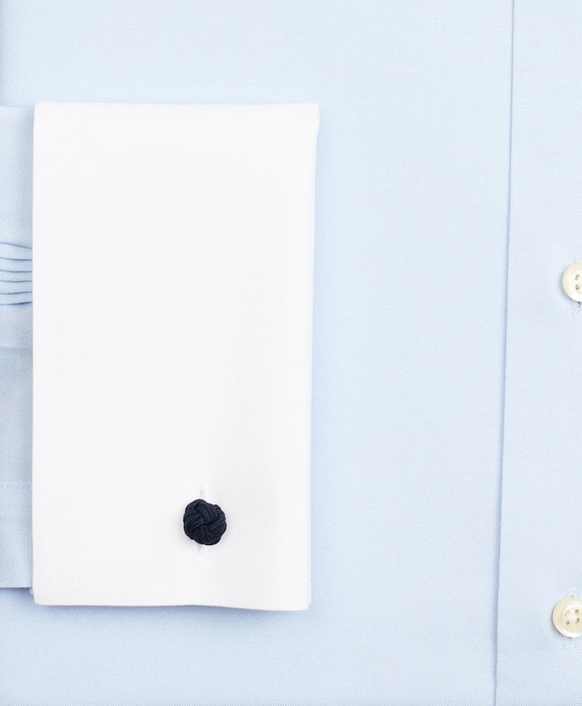 Stretch Supima® Cotton Non-Iron Pinpoint Oxford Contrast Ainsley Collar Dress Shirt