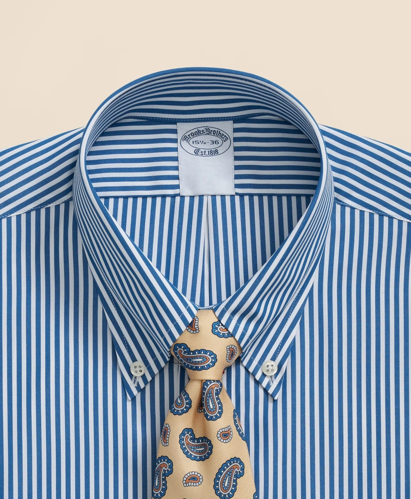 Candy Stripe Dress Shirt Pure Supima® Cotton Regular-Finish Polo Button Down Collar
