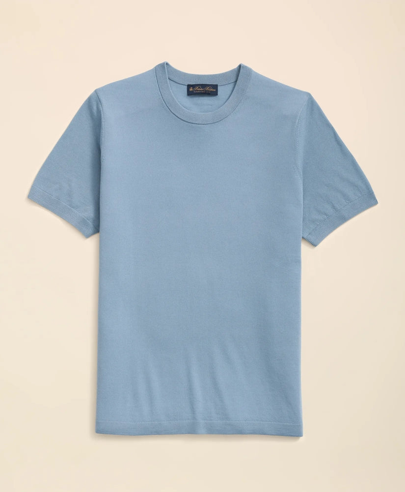 Lightweight Luxe All-Season Sweater Short Sleeve Crewneck