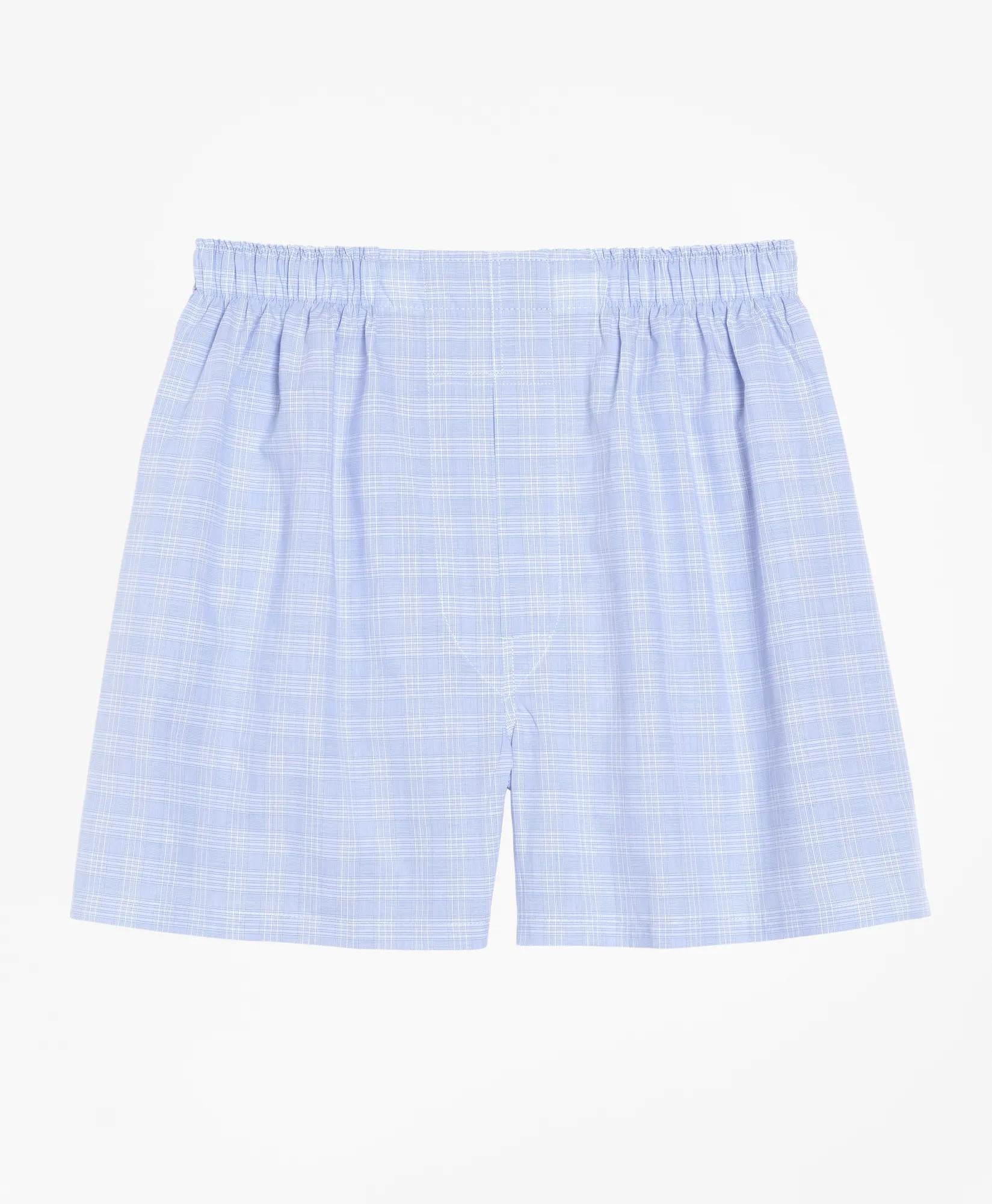 Cotton Broadcloth Glen Plaid Boxers