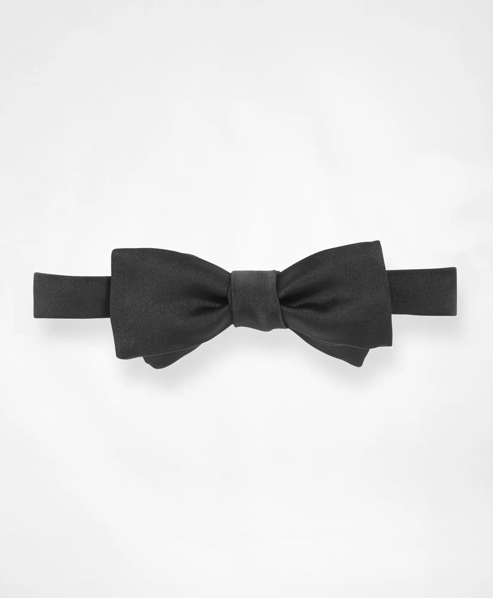 Formal Square End Satin Bow Tie