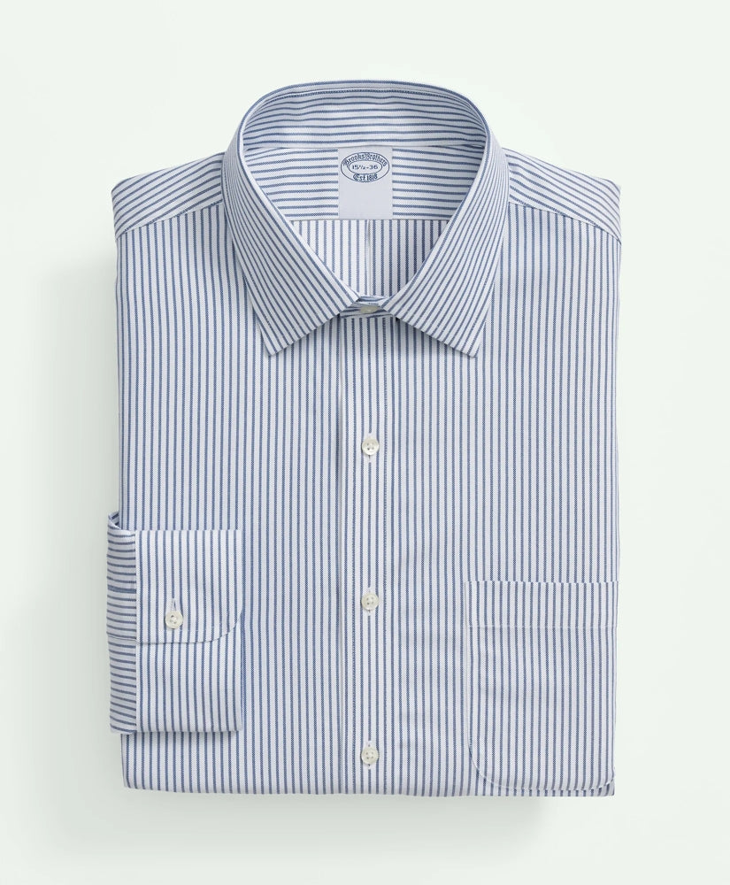 Stripe Dress Shirt Brooks Brothers Explorer Collection Non-Iron Twill Ainsley Collar