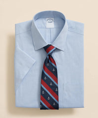 Short-Sleeve Dress Shirt Stretch Supima® Cotton Non-Iron Ainsley Collar