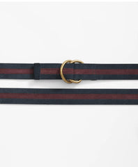 Suede Stripe D-Ring Belt