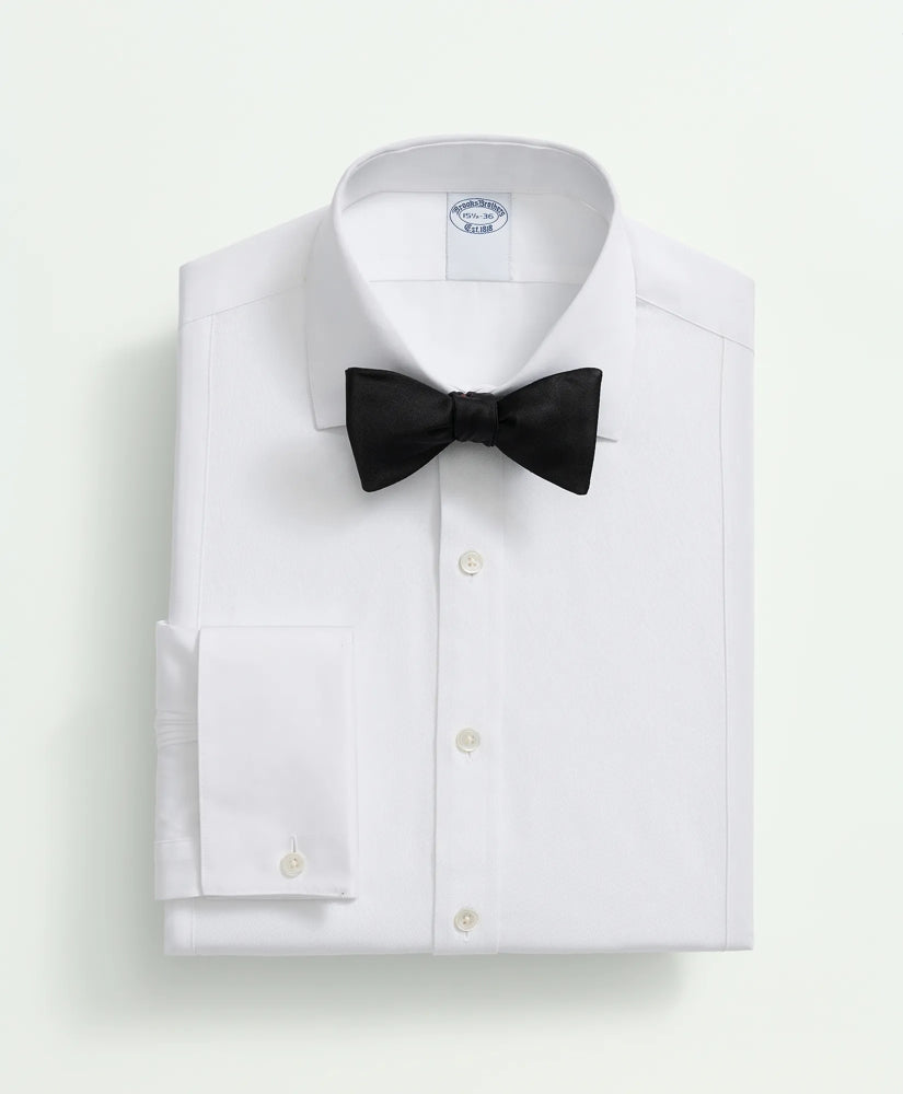Supima® Cotton Poplin English Collar Pique Bib Tuxedo Shirt