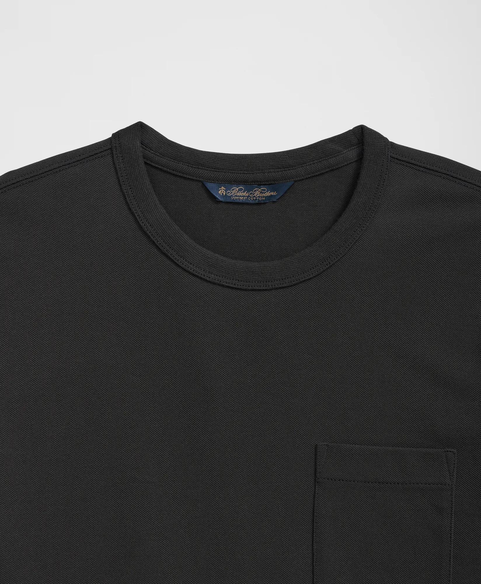 Pique T-Shirt in Garment-Washed Supima® Cotton