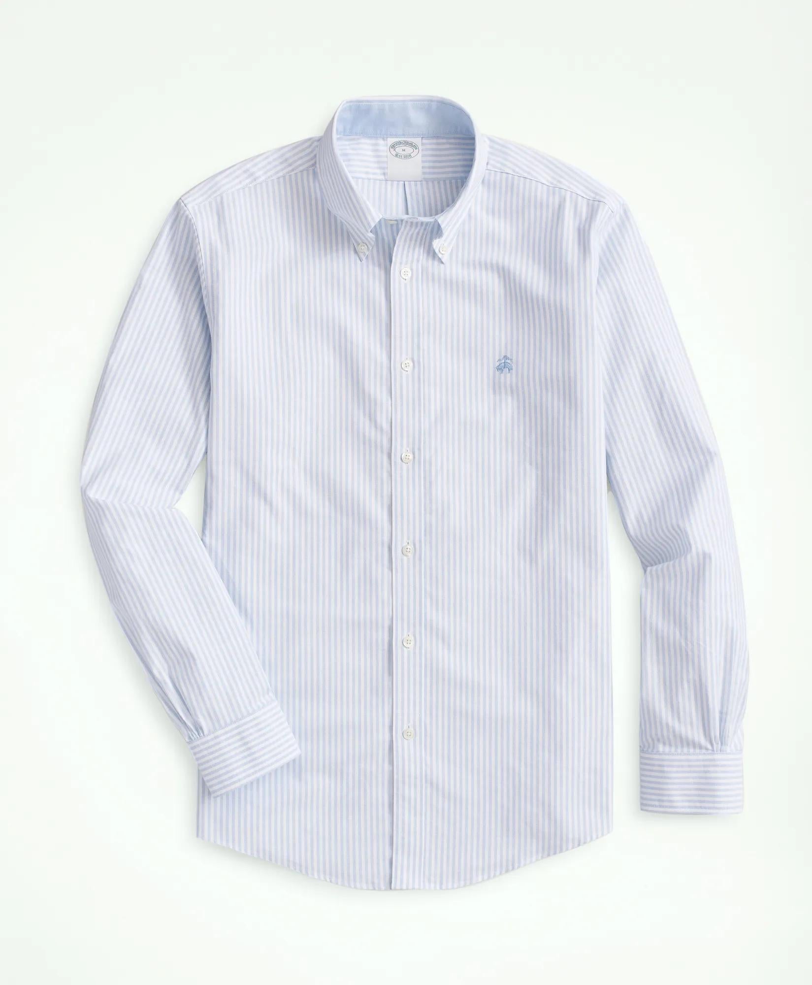 Bengal Stripe Sport Shirt Stretch Non-Iron Oxford Button-Down Collar