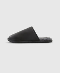 Shearling Lined Leather Slippers