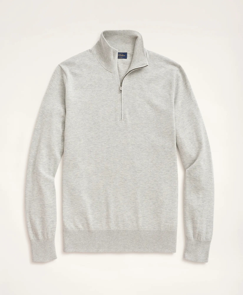 Big & Tall Supima® Cotton Quarter-Zip Sweater