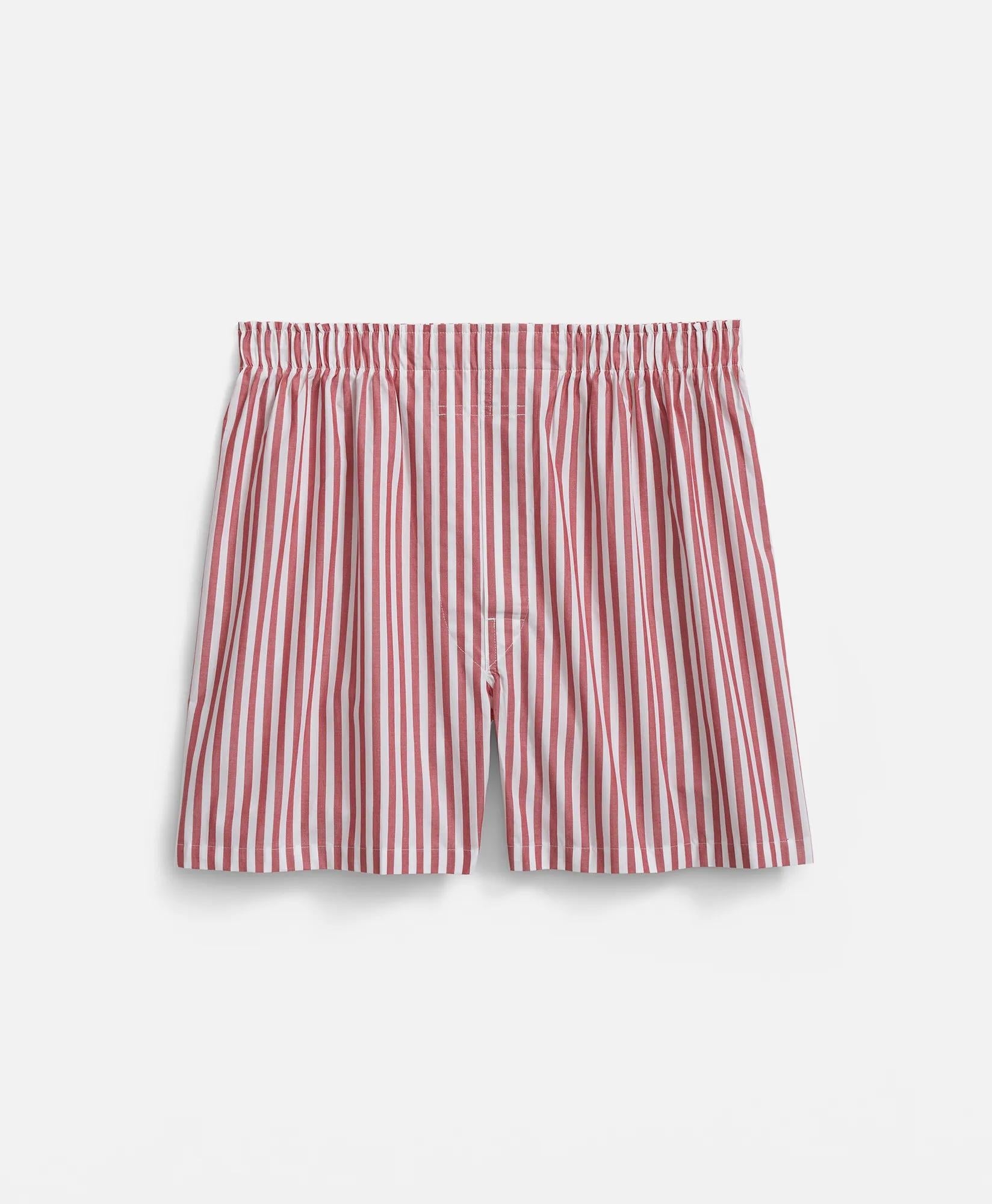 Cotton Broadcloth Butcher-Stripe Boxers