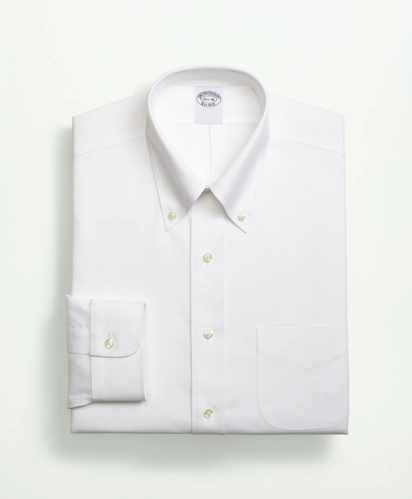 Stretch Supima® Cotton Non-Iron Pinpoint Oxford Button-Down Collar Dress Shirt