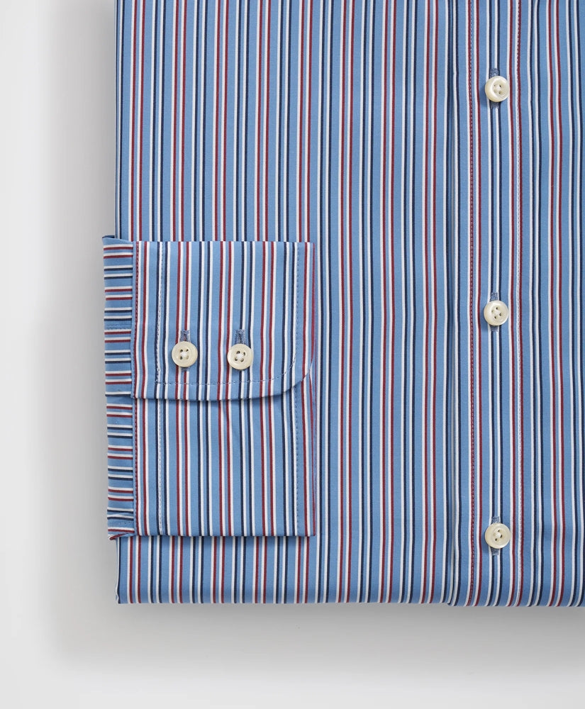 Brooks Brothers X Thomas Mason® Cotton English Collar Multi-Striped Dress Shirt