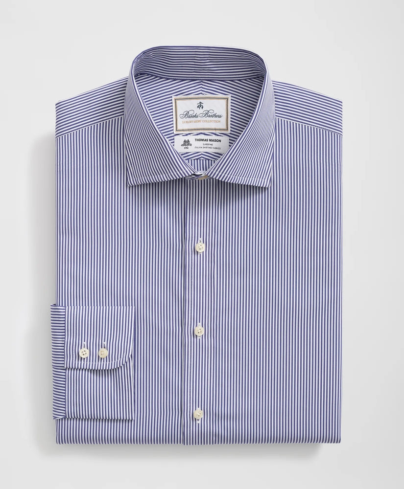 Striped Dress Shirt Brooks Brothers X Thomas Mason® Cotton English Collar