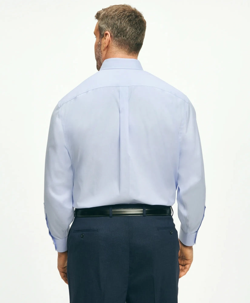 Non-Iron Pinpoint Spread Collar Big & Tall Stretch Dress Shirt