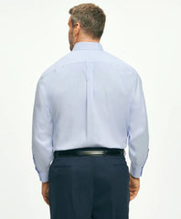 Non-Iron Pinpoint Spread Collar Big & Tall Stretch Dress Shirt