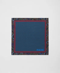 Paisley Border Silk Pocket Square