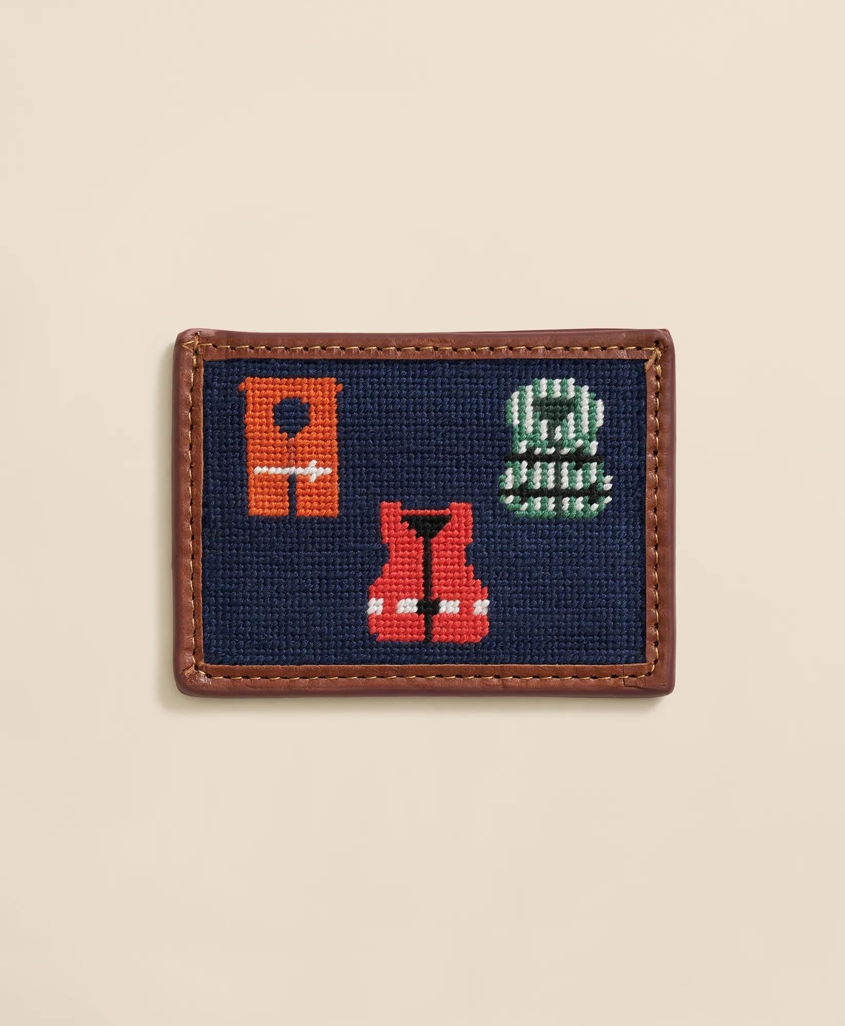 Smathers & Branson Needlepoint Life Vest Card Case