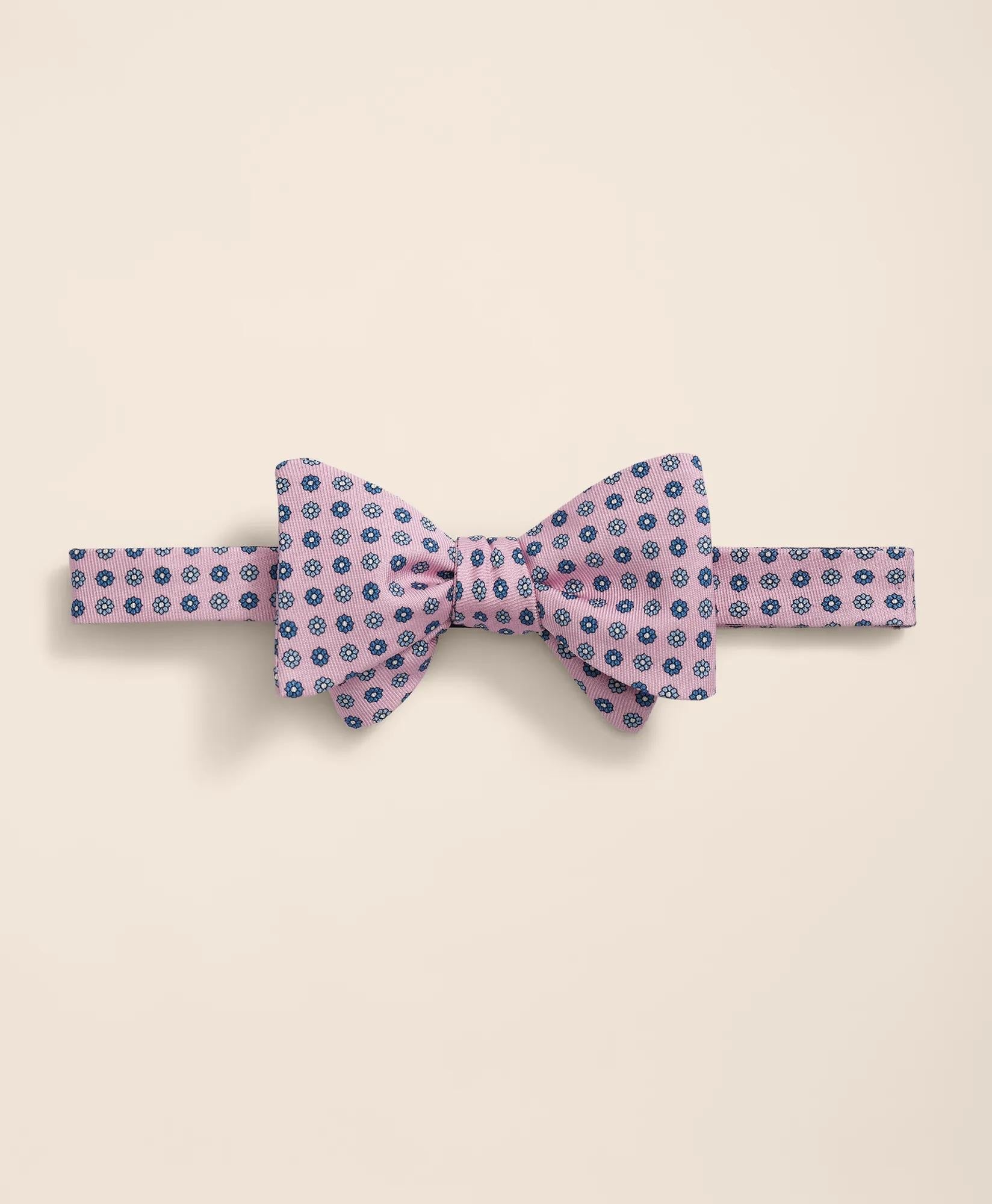 Silk Mini Floral Bow Tie