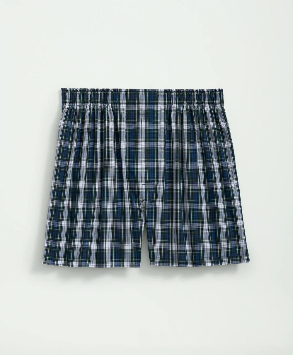 Cotton Poplin Tartan Boxers