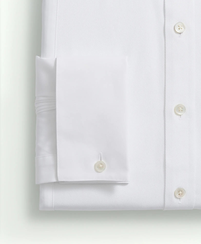 Supima® Cotton Poplin English Collar Pique Bib Tuxedo Shirt
