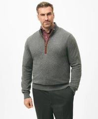Big & Tall 3-Ply Cashmere Quarter-Zip Sweater