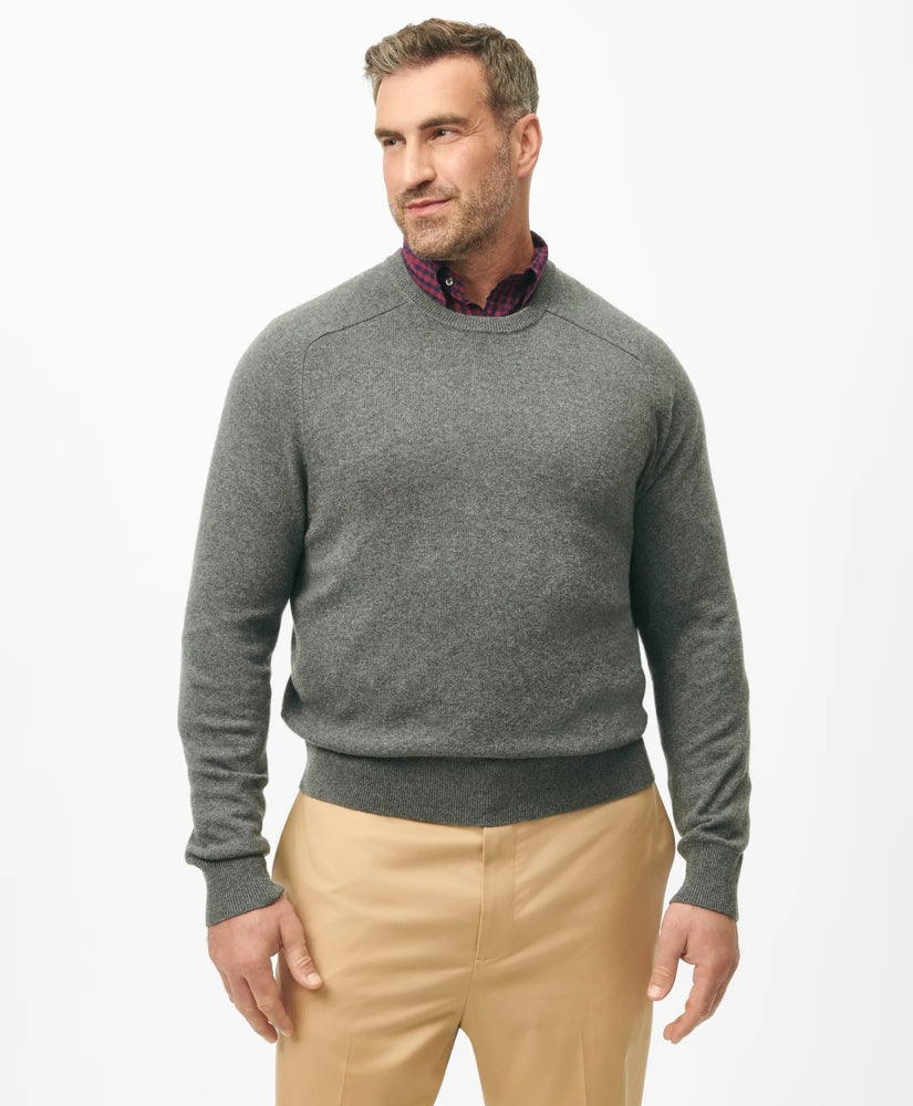 Big & Tall 3-Ply Cashmere Crewneck Sweater