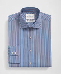 Brooks Brothers X Thomas Mason® Cotton English Collar Multi-Striped Dress Shirt